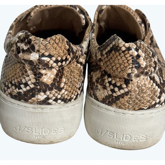 J/Slides Embossed Snake Slip On Platform Sneakers Size 7.5 - Picture 3 of 7